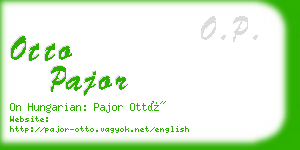 otto pajor business card